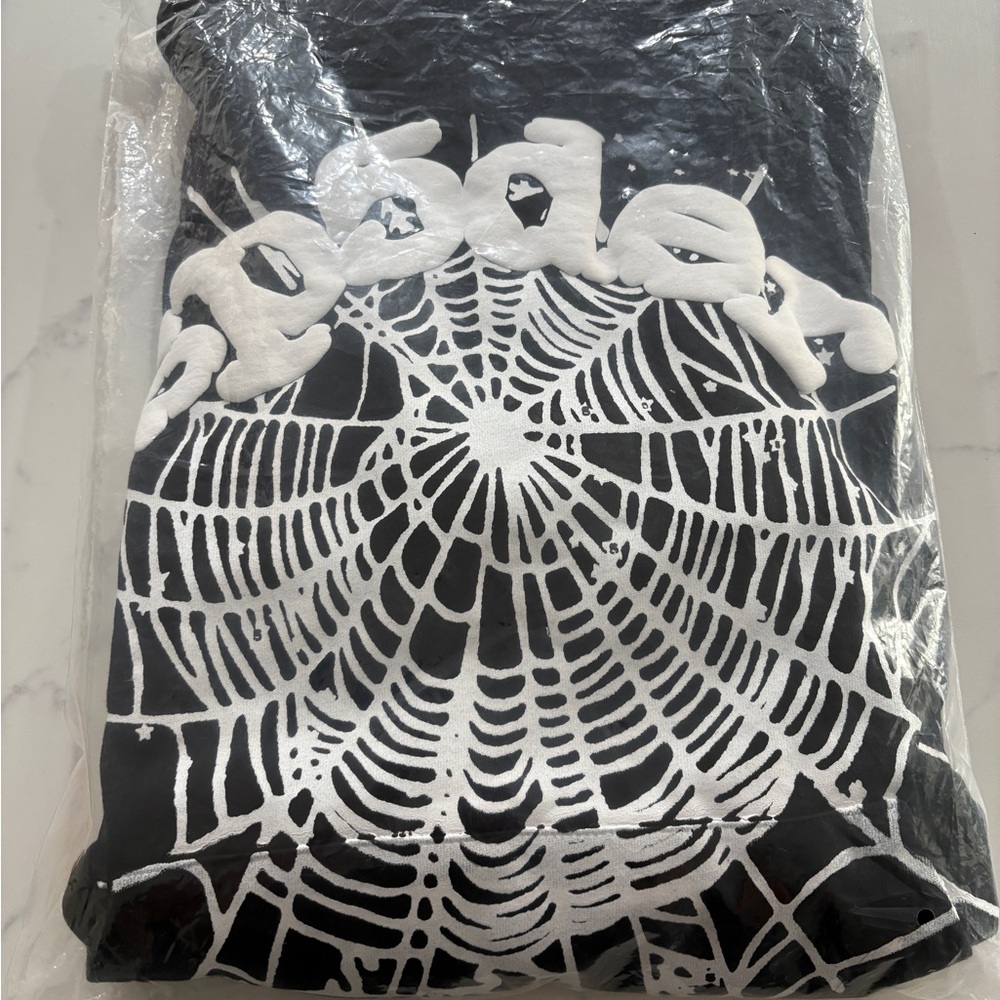 Spider Black and White Men's Sweater